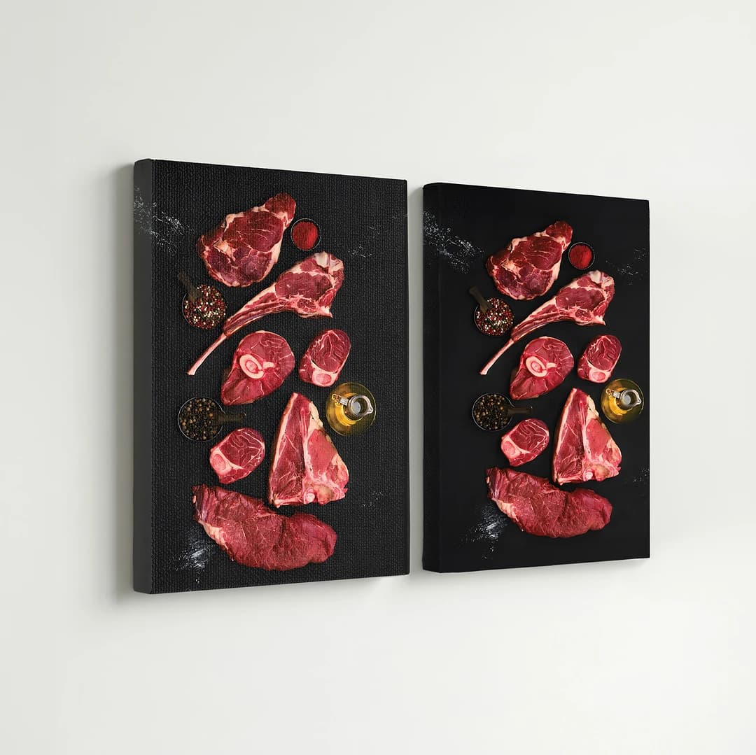 STEAKHOUSE 2 - Cadre Décoratif X2 GRAND