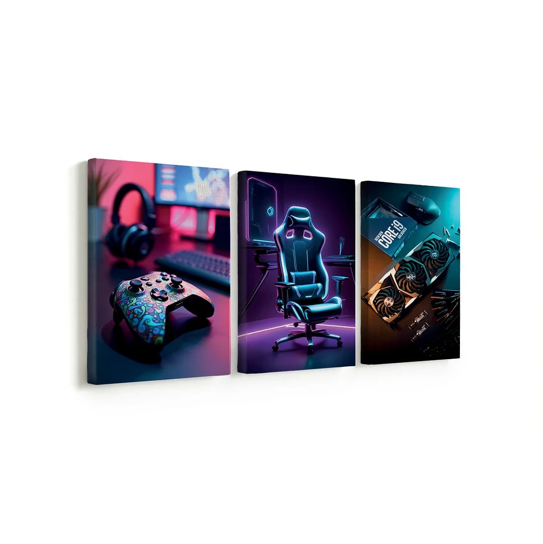 GAMING WORLD! - Cadres Décoratifs X3
